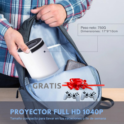 Proyector HD +Videojuego +2 Mandos GRATIS